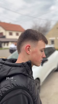 Burst fade detalj u barbershopu Jović